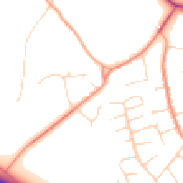 Daytime road noise heatmap for SL6 6QE