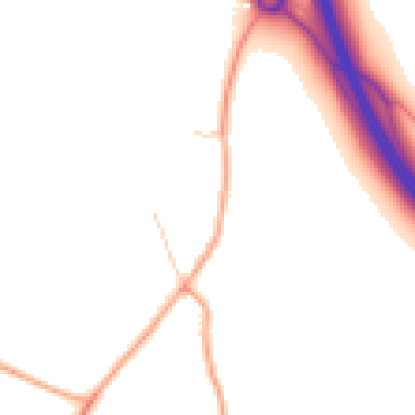Daytime road noise heatmap for SL6 6QS
