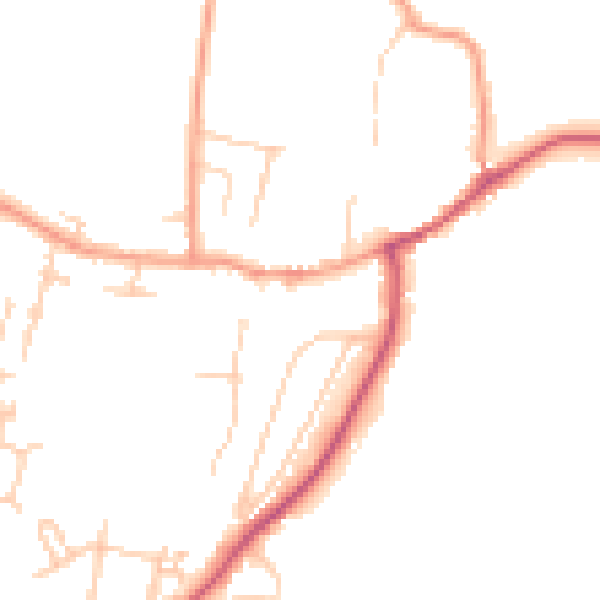Daytime road noise heatmap for SL6 9BR