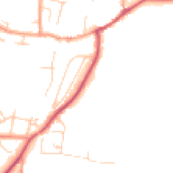 Daytime road noise heatmap for SL6 9DG