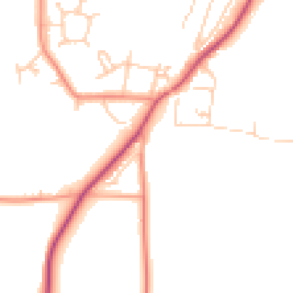 Daytime road noise heatmap for SL6 9EA