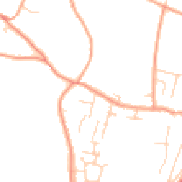 Daytime road noise heatmap for SL6 9ET