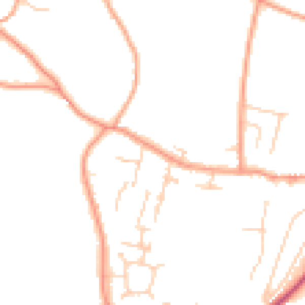 Daytime road noise heatmap for SL6 9EZ