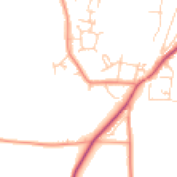 Daytime road noise heatmap for SL6 9FE