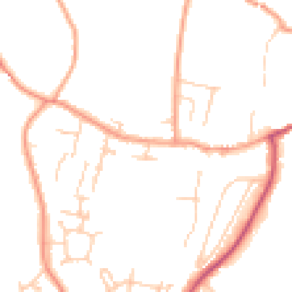 Daytime road noise heatmap for SL6 9HF