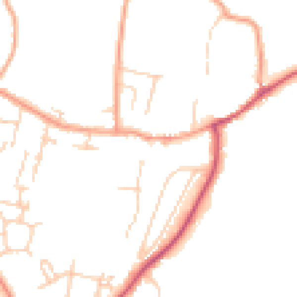 Daytime road noise heatmap for SL6 9HT