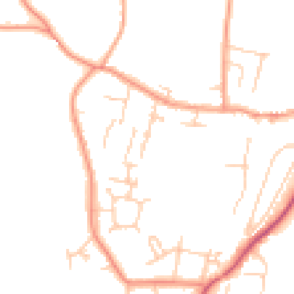 Daytime road noise heatmap for SL6 9JJ