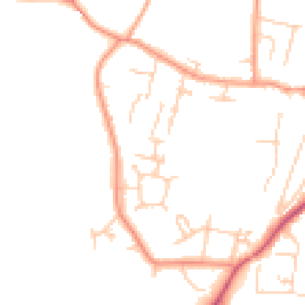 Daytime road noise heatmap for SL6 9LL