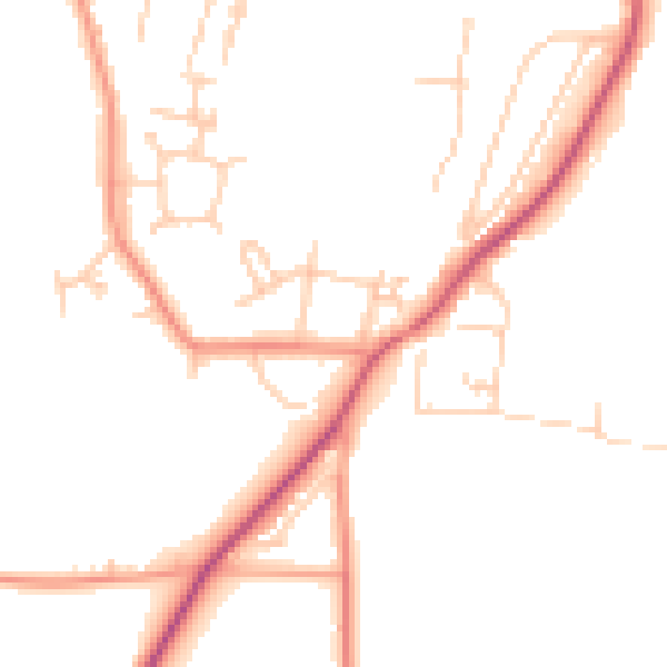 Daytime road noise heatmap for SL6 9NA