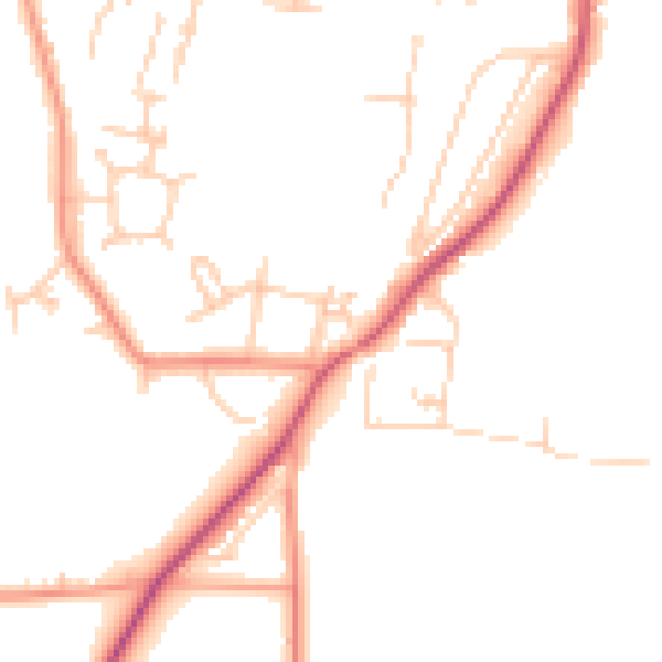 Daytime road noise heatmap for SL6 9NJ