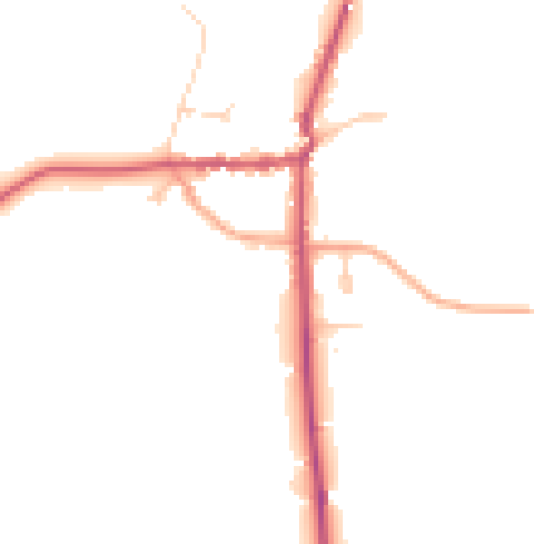 Daytime road noise heatmap for SL6 9RE