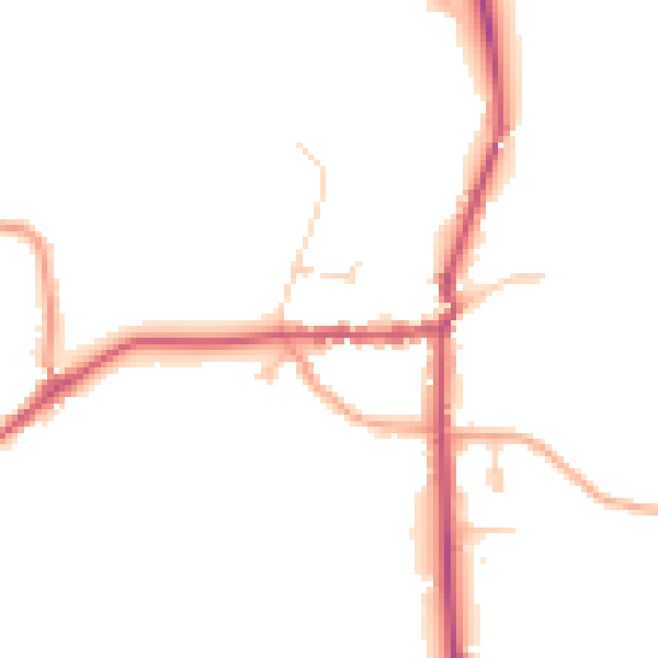 Daytime road noise heatmap for SL6 9SF