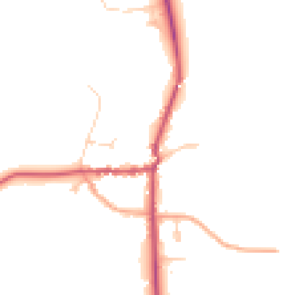 Daytime road noise heatmap for SL6 9SP