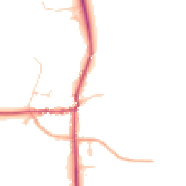 Daytime road noise heatmap for SL6 9SS