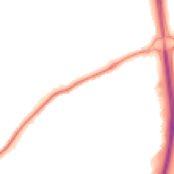 Night-time road noise heatmap for SL7 1AP