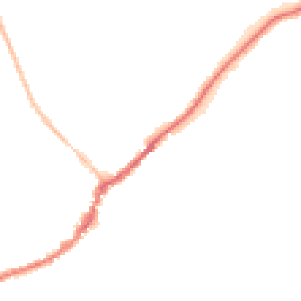 Night-time road noise heatmap for SL7 1DE