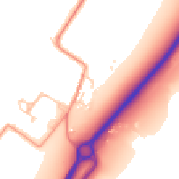 Daytime road noise heatmap for SL7 1RU