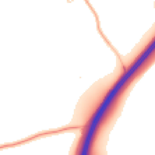 Daytime road noise heatmap for SL7 1RZ