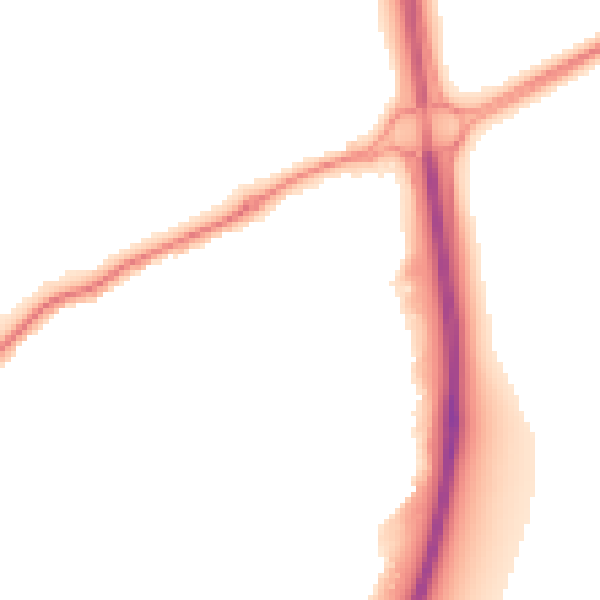 Night-time road noise heatmap for SL7 1UE
