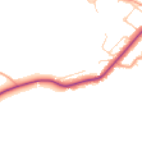 Daytime road noise heatmap for SL7 2DH