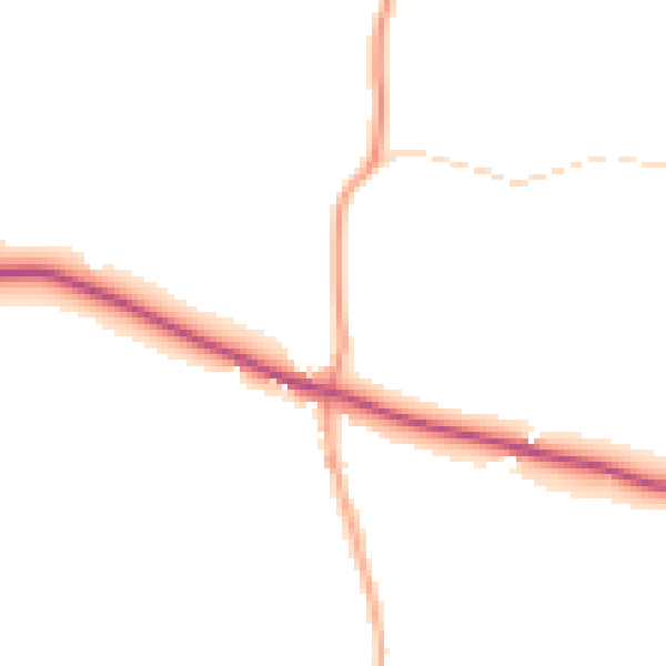 Daytime road noise heatmap for SL7 2HH