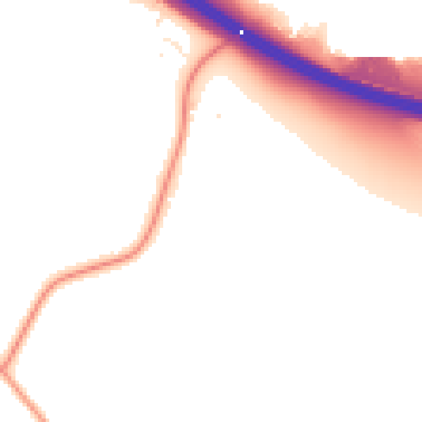 Night-time road noise heatmap for SL7 3DN