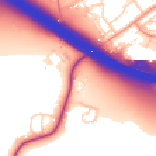 Daytime road noise heatmap for SL7 3DT