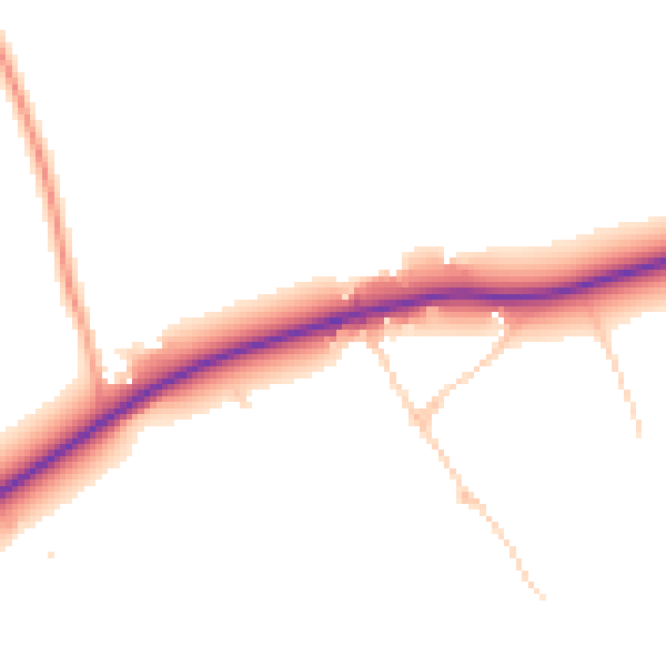 Daytime road noise heatmap for SL7 3RS