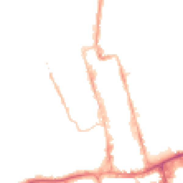 Night-time road noise heatmap for SM1 1JY