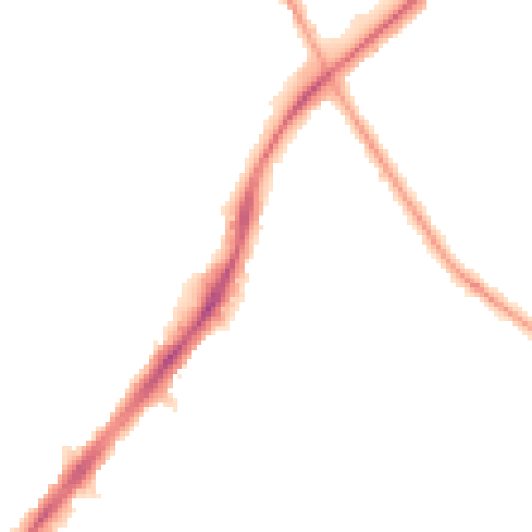Night-time road noise heatmap for SM1 2NJ