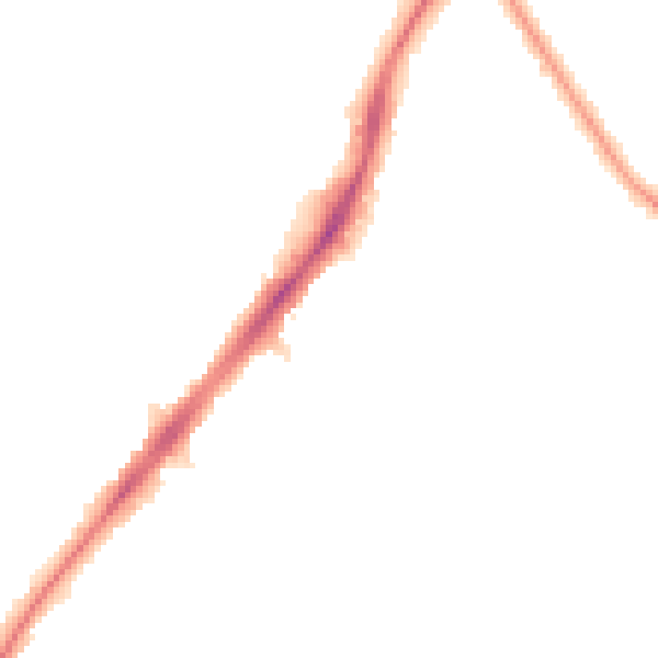 Night-time road noise heatmap for SM1 2NT