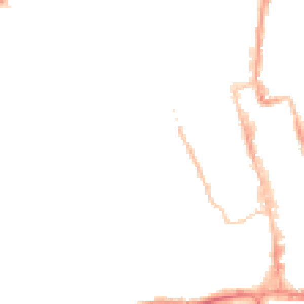 Night-time road noise heatmap for SM1 2PY