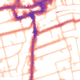 Daytime road noise heatmap for SM2 5BP