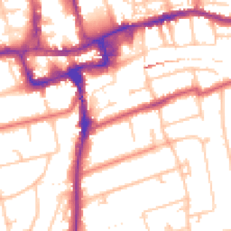 Daytime road noise heatmap for SM2 5DA