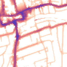Daytime road noise heatmap for SM2 5DG