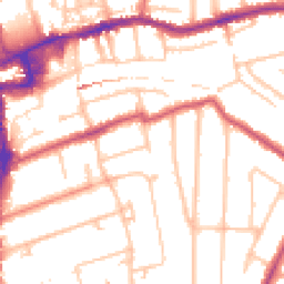 Daytime road noise heatmap for SM2 5DZ