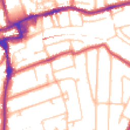 Daytime road noise heatmap for SM2 5EE