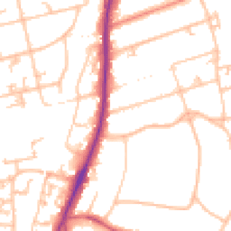Daytime road noise heatmap for SM2 5JW