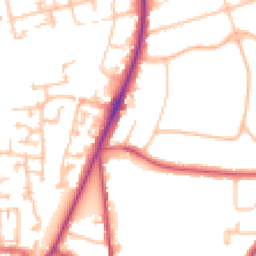 Daytime road noise heatmap for SM2 5QR