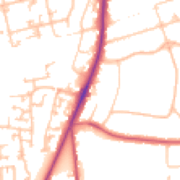 Daytime road noise heatmap for SM2 5SW