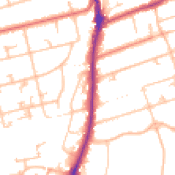 Daytime road noise heatmap for SM2 6BB