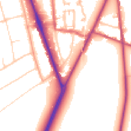 Daytime road noise heatmap for SM2 6BL