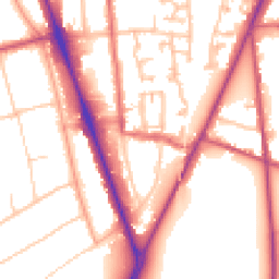 Daytime road noise heatmap for SM2 6DQ