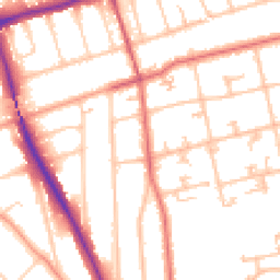 Daytime road noise heatmap for SM2 6HG
