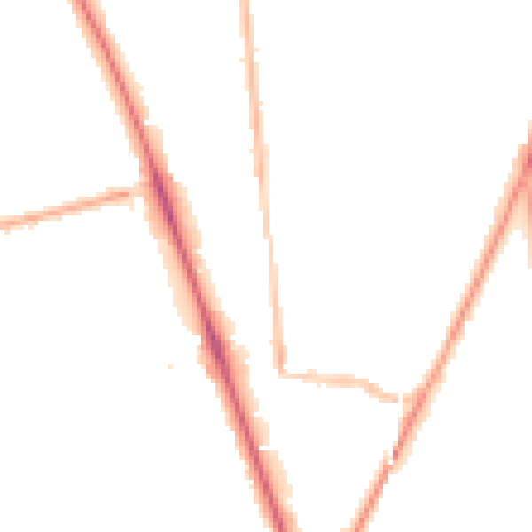 Night-time road noise heatmap for SM2 6JE