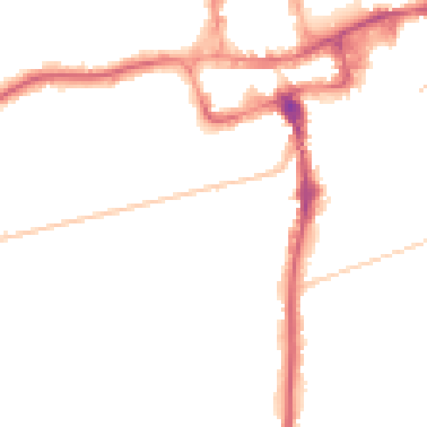 Night-time road noise heatmap for SM2 6LN