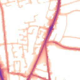 Daytime road noise heatmap for SM2 6TS