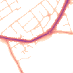 Daytime road noise heatmap for SM2 7LQ