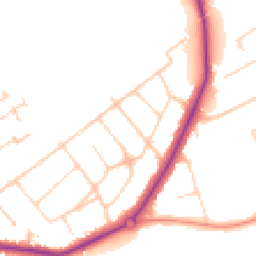 Daytime road noise heatmap for SM2 7LR