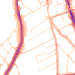 Daytime road noise heatmap for SM2 7NS
